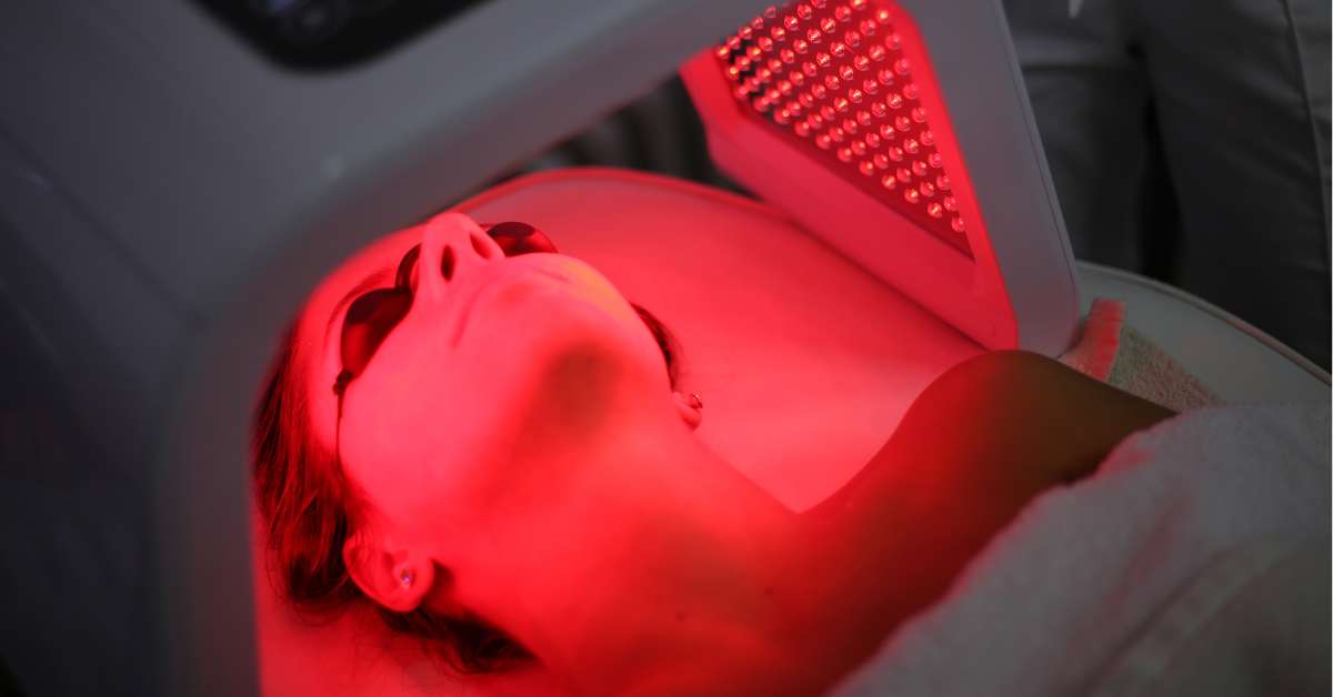 red light therapy before and after